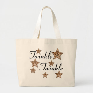 Bolso De Tela Gigante Tote de la estrella del centelleo del centelleo