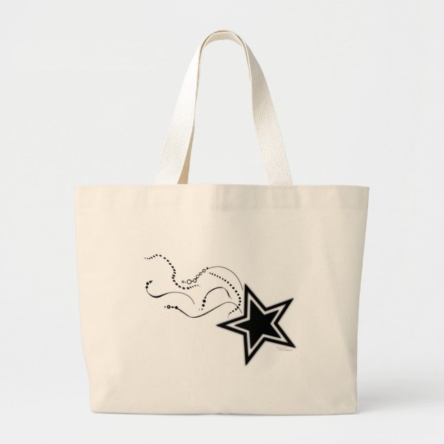 Bolso De Tela Gigante Tote de la estrella fugaz (Frente)