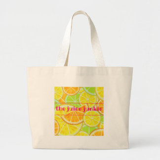 Bolso De Tela Gigante Tote de la fruta cítrica