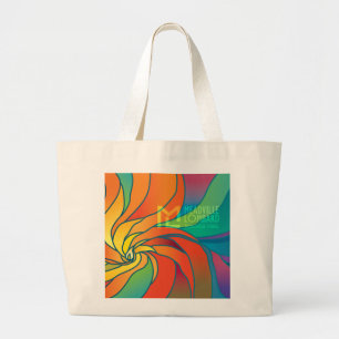 Bolso De Tela Gigante Tote de la lona de arte de la cáliz de MLTS
