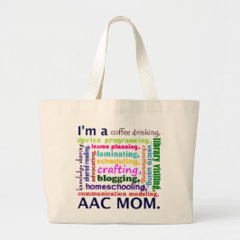 Bolso De Tela Gigante Tote de la mamá de AAC Homeschooling