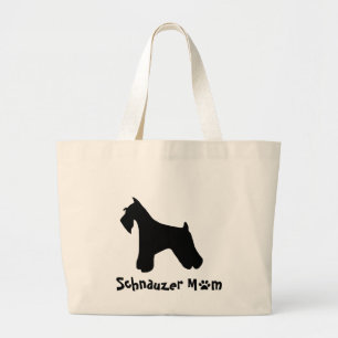 Bolso De Tela Gigante Tote de la mamá del Schnauzer