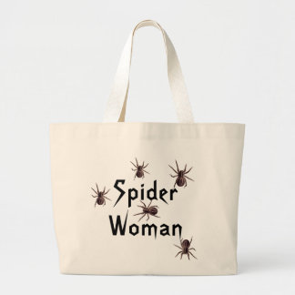Bolso De Tela Gigante Tote de la mujer de la araña