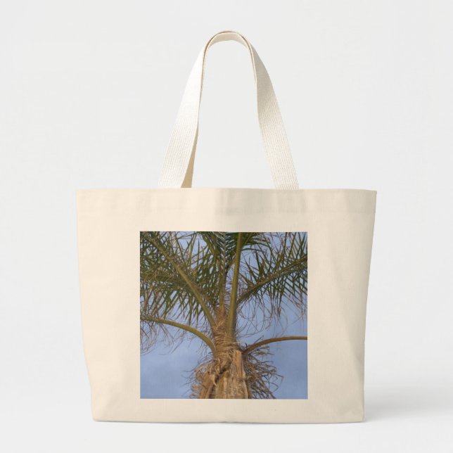 Bolso De Tela Gigante Tote de la palmera (Frente)