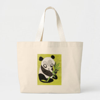 Bolso De Tela Gigante Tote de la panda