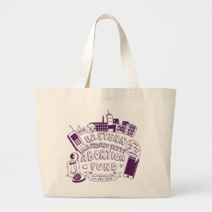 Bolso De Tela Gigante Tote de la púrpura del fondo del AME