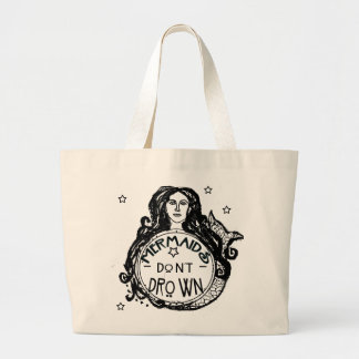 Bolso De Tela Gigante Tote de la sirena