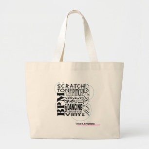 BOLSO DE TELA GIGANTE TOTE DE LA VIDA DE DJ