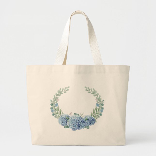Bolso De Tela Gigante "Tote de las flores de primavera" (Frente)