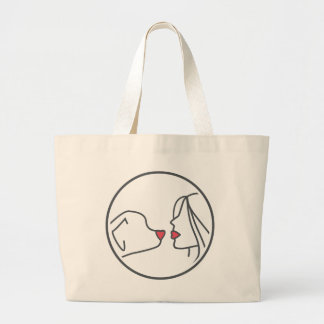 Bolso De Tela Gigante Tote de las mamáes del perro