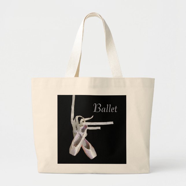 Bolso De Tela Gigante tote de lienzo "ballet" (Frente)