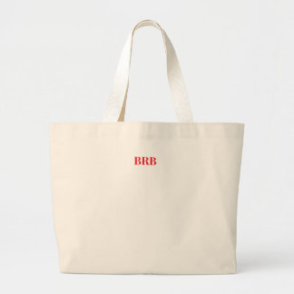 Bolso De Tela Gigante tote de lienzo "BRB" - Elegante y versátil