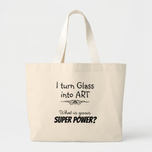 Bolso De Tela Gigante Tote de lienzo de vidrio manchado