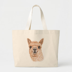 Bolso De Tela Gigante Tote de Llama Jumbo