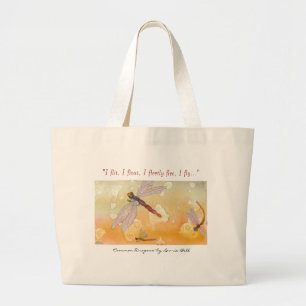 Bolso De Tela Gigante Tote de los "dragones comunes"