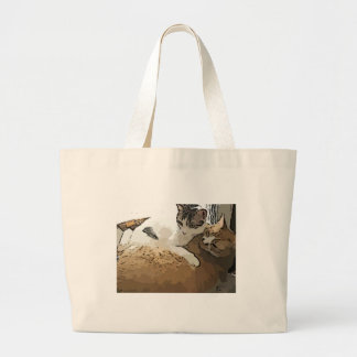 Bolso De Tela Gigante Tote de los gatos del gatito