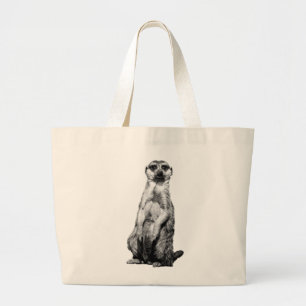 Bolso De Tela Gigante Tote de Meerkat
