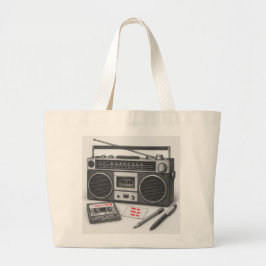 Bolso De Tela Gigante Tote de mixtape Gen X personalizado