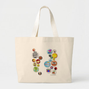 Bolso De Tela Gigante Tote de Office Flair