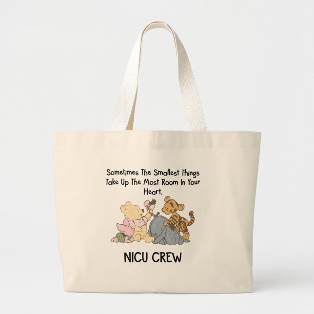 Bolso De Tela Gigante Tote de personajes de NICU Pooh (Frente)