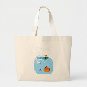 Bolso De Tela Gigante Tote de pesca ininterrumpida