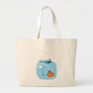 Bolso De Tela Gigante Tote de pesca ininterrumpida