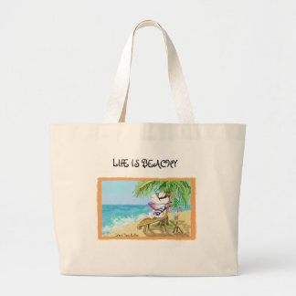 Bolso De Tela Gigante Tote de playa de todos los días