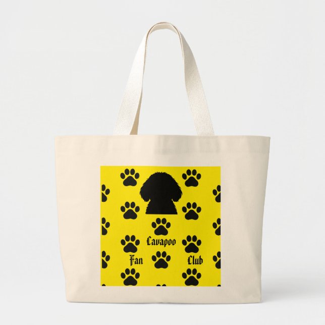 Bolso De Tela Gigante Tote de Pumpkin el cavapoo (Frente)