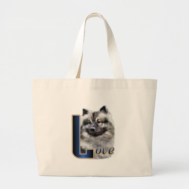 Bolso De Tela Gigante Tote de regalos Keeshond (Frente)
