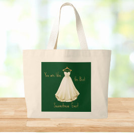 Bolso De Tela Gigante Tote de Seamstress con vestimenta boda