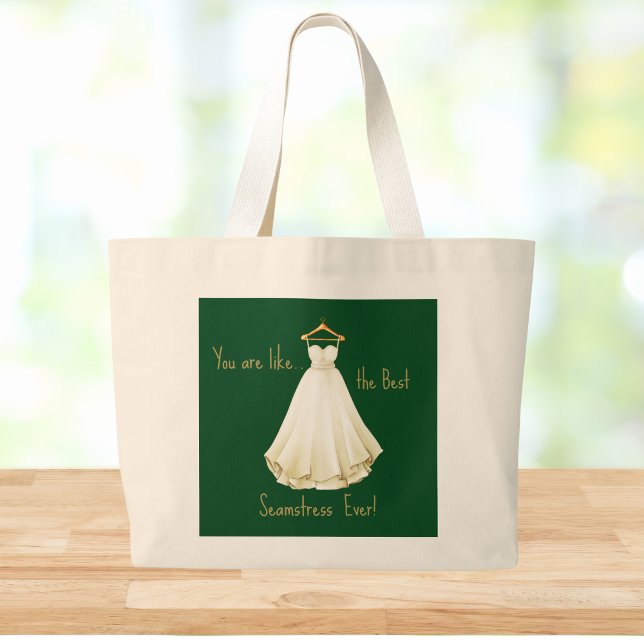 Bolso De Tela Gigante Tote de Seamstress con vestimenta boda (Subido por el creador)