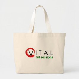 Bolso De Tela Gigante Tote de sesiones de arte vital
