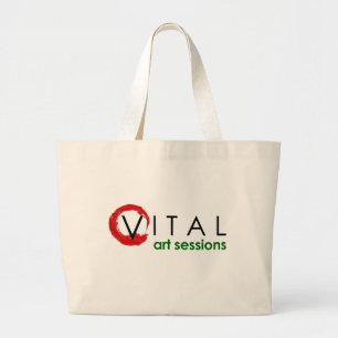 Bolso De Tela Gigante Tote de sesiones de arte vital