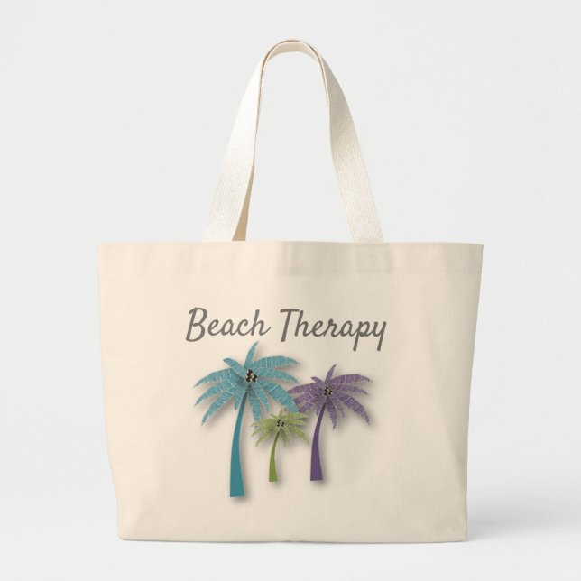 Bolso De Tela Gigante Tote de Terapia de Playa (Frente)