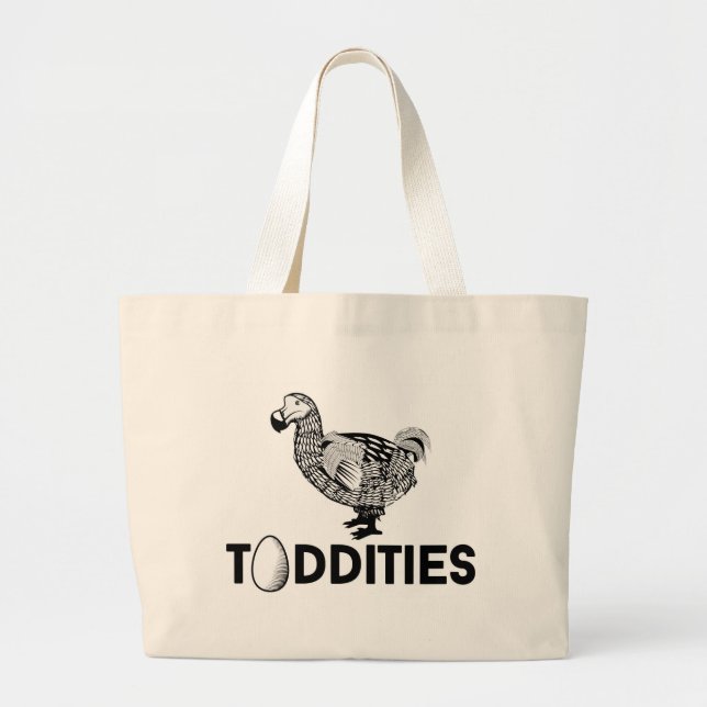 BOLSO DE TELA GIGANTE TOTE DE TODDITIES (Frente)