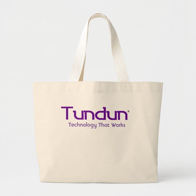 Bolso De Tela Gigante Tote de Tundun (Frente)