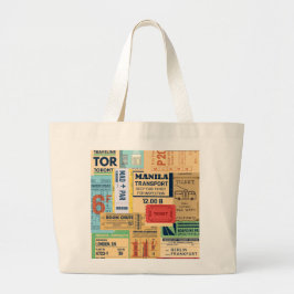 Bolso De Tela Gigante Tote de viajes