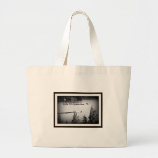 Bolso De Tela Gigante Tote de Winnipesaukee del lago