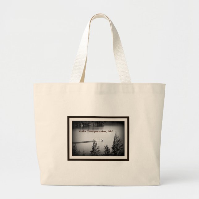 Bolso De Tela Gigante Tote de Winnipesaukee del lago (Frente)