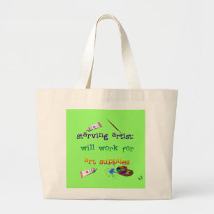 Bolso De Tela Gigante Tote del artista
