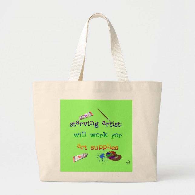 Bolso De Tela Gigante Tote del artista (Frente)