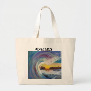 Bolso De Tela Gigante tote del #beachlife