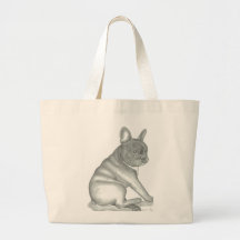 Tote del bosquejo del bulldog francés