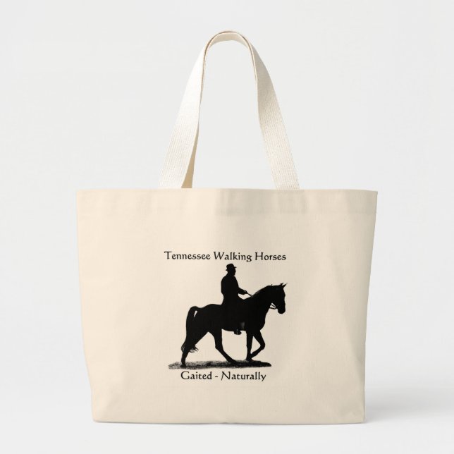 Bolso De Tela Gigante Tote del caballo de Tennessee que camina (Frente)