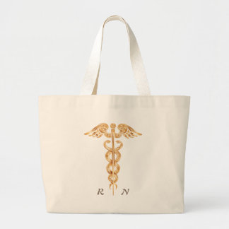 Bolso De Tela Gigante Tote del caduceo