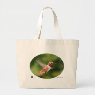 Bolso De Tela Gigante Tote del colibrí