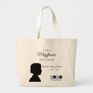 Bolso De Tela Gigante Tote del descendiente de Elizabeth Tilley Howland