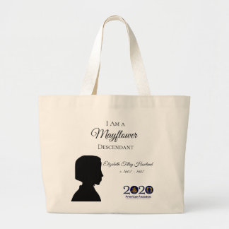 Bolso De Tela Gigante Tote del descendiente de Elizabeth Tilley Howland