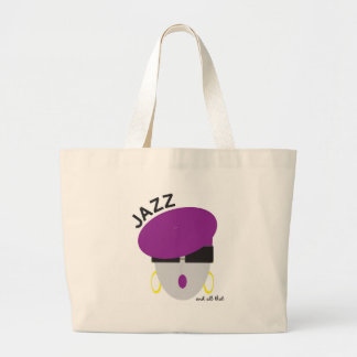 Bolso De Tela Gigante Tote del "jazz" de AnabelNY