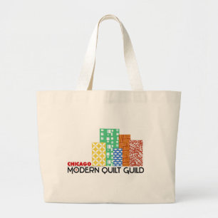 Bolso De Tela Gigante Tote del jumbo de Chicago MQG
